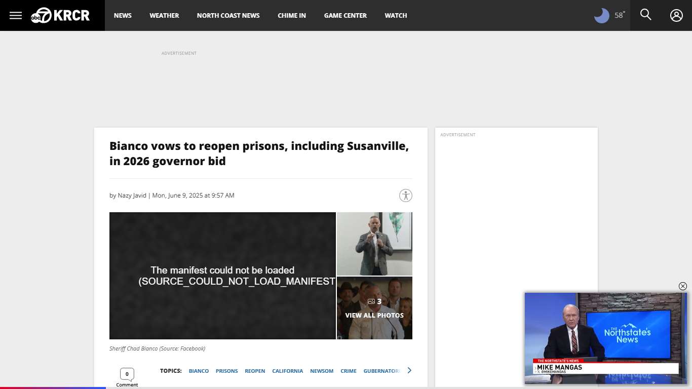 Bianco vows to reopen prisons, including Susanville, in 2026 governor bid